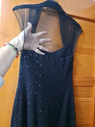 Vestido negro fiesta lentejuelas