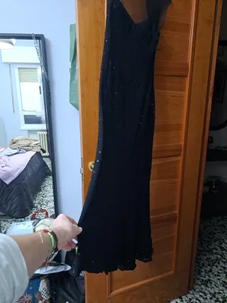 Vestido negro fiesta lentejuelas