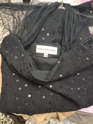 Vestido negro fiesta lentejuelas