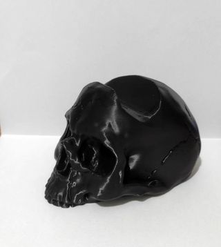 Stand per controller teschio nero stile gotico