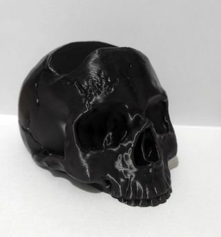 Stand per controller teschio nero stile gotico