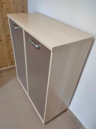 Armario de Madera Bajo (2 Puertas, Baldas)