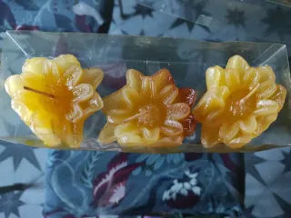 Tris candele galleggianti vaniglia