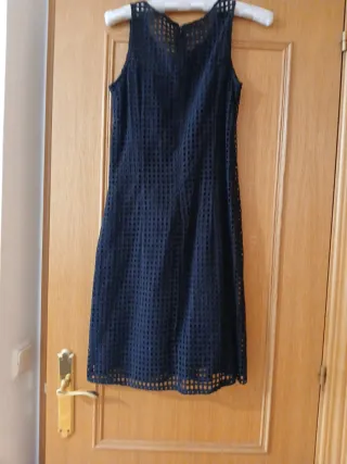 Vestido negro Lanidor talla 36 con chaqueta a jueg