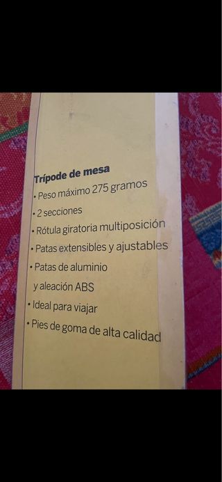 Trípode Extensible Acero Inoxidable