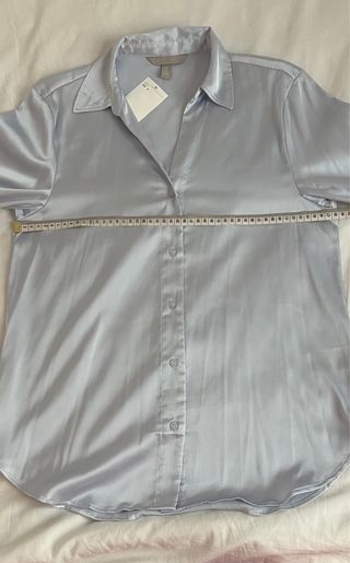 Blusa de H&M en color azul turquesa. Talla S mujer