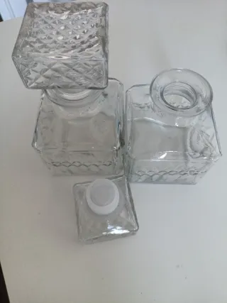 Lote Botella Mini Cristal Decorativa