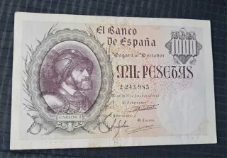 Billete 1000 pesetas Banco de España 1910