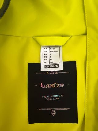 Conjunto Nieve Wed'ze Hombre Decathlon talla M