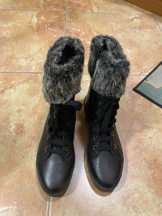 Stivali The Flex neri pelliccia Tg 37