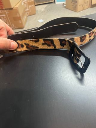 Cintura con stampa animalier