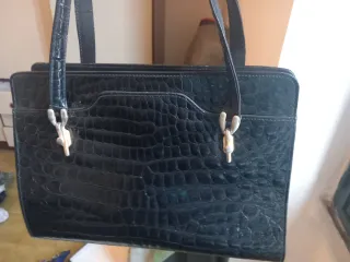 Borsa donna coccodrillo anni 70 come nuova