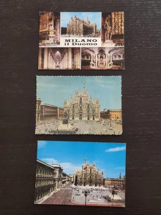 Lotto 12 cartoline vintage Duomo Milano