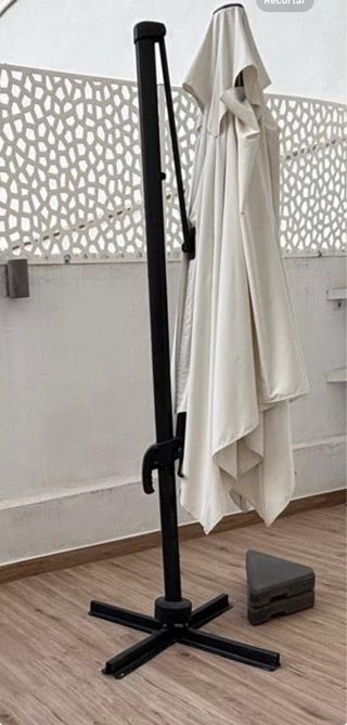 Parasol Colgante Exterior 286x286 + Pesos