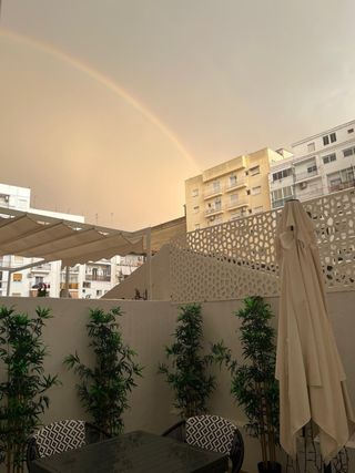 Parasol Colgante Exterior 286x286 + Pesos