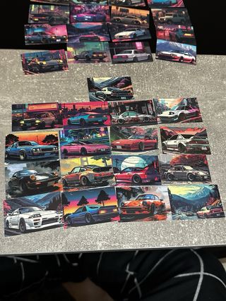 50 Pegatinas de Coches Estilo Retro