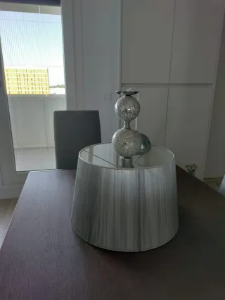 Lámpara de techo moderna plateada