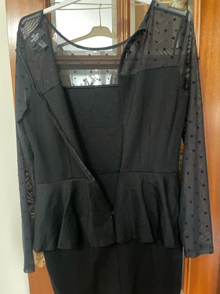 Vestido Mango Negro Fiesta