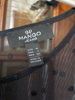 Vestido Mango Negro Fiesta