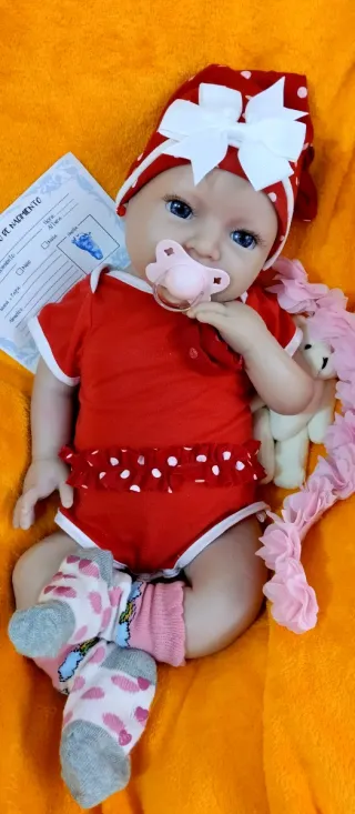 Bambola Reborn in Silicone Completa 48cm