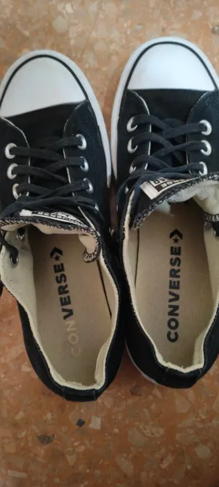 Converse plataforma negras