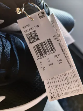 Adidas Galaxy 7w Zapatillas Negras Blancas