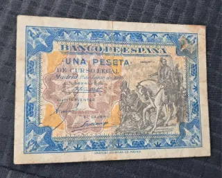 Billete 1 peseta Banco de España 1940