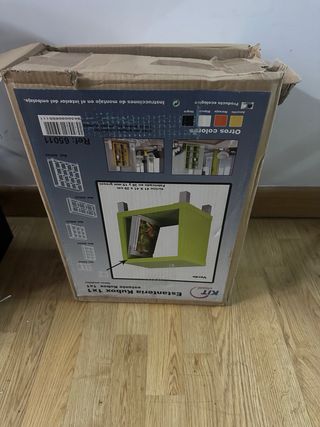 Estantería Kubox 1x1 Verde KIT closet