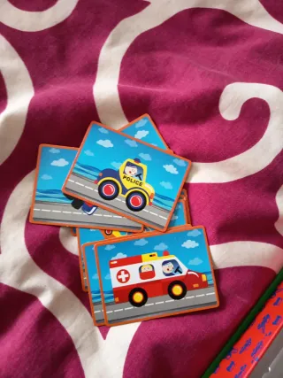 Juego de imanes Playtive Junior camión bomberos