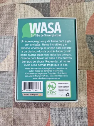 Juego de cartas WASA