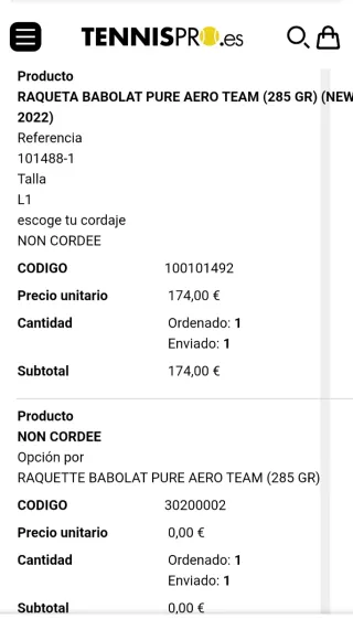 Babolat Pure Aero Team. Tenis Raqueta