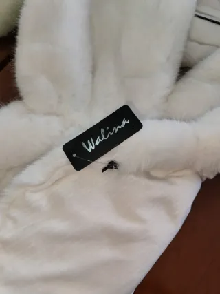 Estola Novia Pelo Sintético Blanca