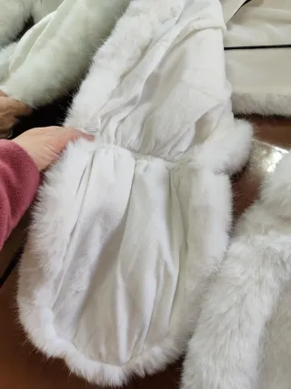 Estola Novia Pelo Sintético Blanca