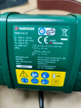 Lijadora de banda Parkside PSBS 240 C2
