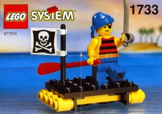 Lego System Shipwrecked Pirate 1733 / 1713 (1994)