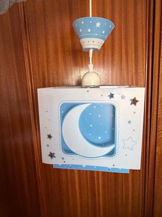 Lámpara infantil bebé estrellas y luna