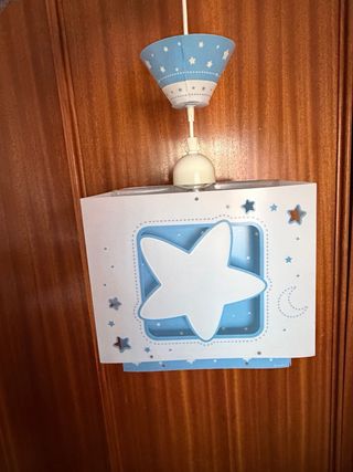 Lámpara infantil bebé estrellas y luna