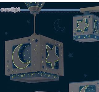 Lámpara infantil bebé estrellas y luna
