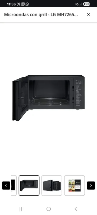 Microondas LG Grill Smart Inverter 32L.