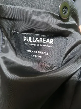 Americana gris hombre