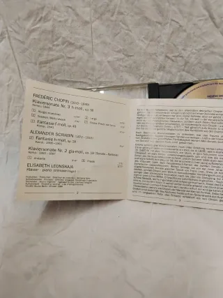 CD Elisabeth Leonskaja Chopin Scriabin Sonatas