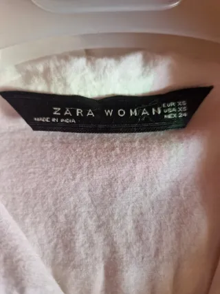 Camisa Zara bordada Talla XS
