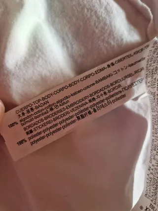 Camisa Zara bordada Talla XS