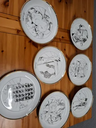 7 Platos Decorativos Dalí