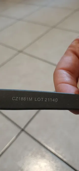 Occhiali da sole Zoppini grigio antracite