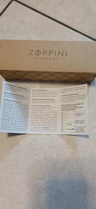 Occhiali da sole Zoppini grigio antracite