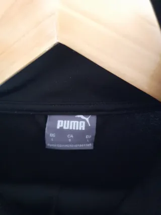 Chándal Puma Negro con Rayas Blancas