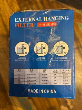 Filtro Esterno Cascata Acquario