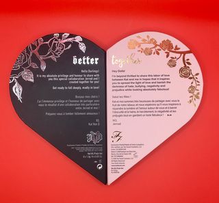 Paleta Maquillaje Corazón Too Faced x Kat Von D