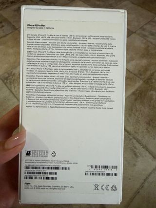 iPhone 15 Pro Max Negro, 256gb. 87% batería